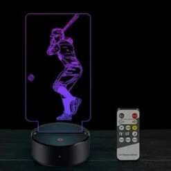 AmazeFan Baseball Night Light For Kids - 3D Baseball Night Lamp 7 Colors Optical Illusion Touch & Remote Control With 2 Acrylic Flats Best Birthday Christmas New Year Gifts For Boys Girls Baby -Xmas Lighting Shop 31HNAZ2D7jL. AC US1000
