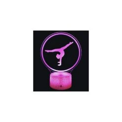 YTDZLTD 3D Gymnastics Night Light 16 Colors Changing USB Powered Remote Control Touch Switch Decor Lamp Optical Illusion Lamp LED Table Desk Lamp Children Kids Christmas Brithday Gift -Xmas Lighting Shop 41Q4FDJAVVL. AC SR10001000