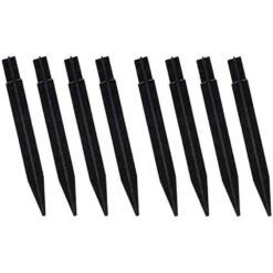 EVOSUMMER 8 PCS X 8.25" Plastic Ground Spikes,Solar Torch Lights Replacement ABS Plastic Ground Spikes Stake For Christmas Pathway Markers (8 PCS Plastic Spikes)