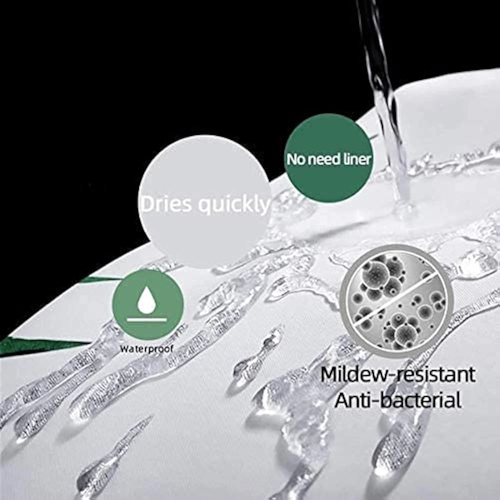 NEWSUYAA Halloween Decorations Shower Curtain Set With Non-Slip Rugs And Bath Mats,Nightmare Before Christmas Bathtub Curtains With 12 Hooks,Waterproof Bathroom Decor 5 NEWSUYAA Halloween Decorations Shower Curtain Set With Non-Slip Rugs And Bath Mats,Nightmare Before Christmas Bathtub Curtains With 12 Hooks,Waterproof Bathroom Decor - Image 5