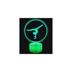 YTDZLTD 3D Gymnastics Night Light 16 Colors Changing USB Powered Remote Control Touch Switch Decor Lamp Optical Illusion Lamp LED Table Desk Lamp Children Kids Christmas Brithday Gift -Xmas Lighting Shop 41oN6bCiHL. AC SR10001000