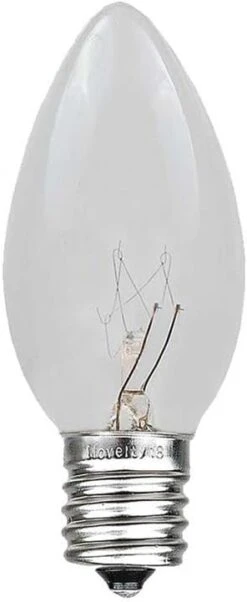 Novelty Lights Incandescent Christmas Replacement Bulbs - Indoor/Outdoor Individual Bulbs For Christmas Tree, Display, More - C9/E17 Intermediate Base, 7 Watt Lights (Clear, 25 Pack) -Xmas Lighting Shop 41pq2SoyUrL. AC SL1000