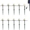 Mushroom Solar Lights, 10pcs Outdoor Solar Garden Lights, 8 Modes Mini Waterproof MMushroom Light For Pathway Landscape Garden Backyard Lawn Halloween Christmas Party Wedding Festival Decoration