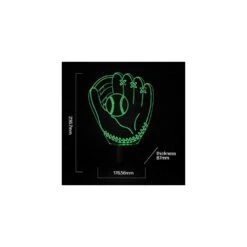 FULLOSUN Baseball Gifts For Kids, 3D Glove Night Lights Illusion Bedside Lamp 16 Colors Changing With Remote Control For Boy Valentine's Day Christmas Thanksgiving Xmas -Xmas Lighting Shop 41u9e fiSwL. AC SR10001000