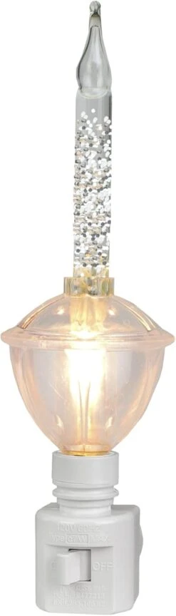 Northlight 6.5" Clear Retro Style Christmas Bubble Night Light