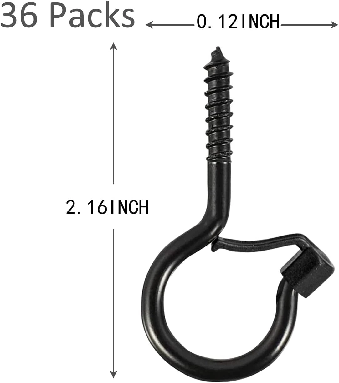 Q-Hanger Hooks For Outdoor String Lights Safety Screw Hook Home Christmas Lights Hanger Hooks For Garage New Year Party Outdoor Wire Fairy Led Lights (Hook C) 5 Q-Hanger Hooks For Outdoor String Lights Safety Screw Hook Home Christmas Lights Hanger Hooks For Garage New Year Party Outdoor Wire Fairy Led Lights (Hook C) - Image 5