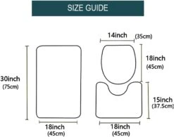 Christmas Gnome 3 Piece Bath Rugs Sets Xmas Tree Snowflake Bathroom Mats Set For Christmas Decorations U-Shaped Contour Toilet Lid Cover -Xmas Lighting Shop 515AzvX1nL. AC SL1000