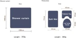 Hotfiary Shower Curtains For Bathroom, Christmas Shower Curtain Set For Bathroom, Winter Holiday Festival New Year Shower Curtain Sets With 12 Hooks And Non-Slip Rugs, Bath Mat, Toilet Lid Cover 12 Hotfiary Shower Curtains For Bathroom, Christmas Shower Curtain Set For Bathroom, Winter Holiday Festival New Year Shower Curtain Sets With 12 Hooks And Non-Slip Rugs, Bath Mat, Toilet Lid Cover -Xmas Lighting Shop 51C8KR3z0PL. AC SL1001