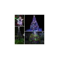 Outdoor Christmas Decorations Star String Lights, 317 LED 11.5 Ft Waterfall Tree Lights With 8 Memory Lighting Modes&Timer Christmas Star Lights For Yard Indoor, Festival, Party, Christmas Decorations -Xmas Lighting Shop 51DmWi7jTL. AC SR10001000