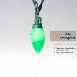 HAYATA C9 Bulbs Christmas Lights 35 LED 22ft Strawberry String Light - Fairy Lighting For Outdoor, Indoor, Garden, Yard, Party, Home, Wreath, Garland, Christmas Tree Decorations (Multi Color) -Xmas Lighting Shop 51E3TQclf9L. AC SL1000