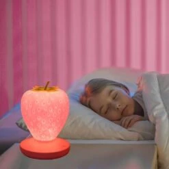 Ritammi Strawberry Night Light, Cute Silicone Strawberry Lamp, Bedside Color Changing Lamp, LED Cute Night Light, 3 Modes Touch, For Birthday, Christmas (Pink) -Xmas Lighting Shop 51GKPB4bTjL. AC SL1001