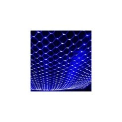 DOCHEER LED Net Mesh String Fairy Lights 204 LEDs, 6.56 Ft X 9.84 Ft,8 Modes, Blue Outdoor Transparency String Lights Waterproof Christmas Decorative Lights For Christmas Tree, Holiday, Party