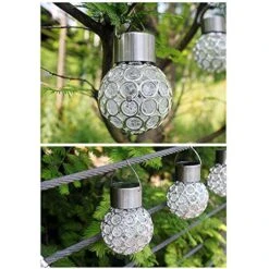 Nuxn 2 Pcs Solar Hanging Ball Lights Crackle Globe Lights 7 Colour Changing Solar Powered LED Garden Decoration Lights Waterproof Solar Outdoor Lights For Parties Decorations, Christmas -Xmas Lighting Shop 51Jqe3vWPhL. AC US1000
