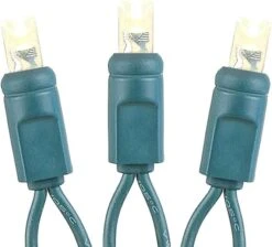Novelty Lights 100 Light LED Christmas Mini Light Set, Outdoor Lighting Party Patio String Lights, Warm White, Green Wire, 50 Feet -Xmas Lighting Shop 51KmGb848JL. AC SL1000 1