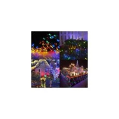 Solar Christmas Lights Outdoor Waterproof 2 Pack 72ft 200 LED Solar String Lights 8 Modes Outdoor Christmas Lights For House Lawn Garden Wedding Xmas Tree Christmas Decoration, Multi-Color -Xmas Lighting Shop 51KmQ44Wl9L. AC SR10001000