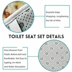 ZMMB Christmas Shower Curtain 4 Piece Sets With Non-Slip Rugs,Toilet Lid Cover And Bath Mat,Christmas Shower Curtain With 12 Hooks Bathroom Set Holiday Home Decor -Xmas Lighting Shop 51Kpo14qrRL. AC US1000