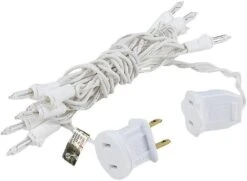 Novelty Lights 10 Light Clear Christmas Craft Mini Light Set, White Wire, 4' Long -Xmas Lighting Shop 51LDEV44qbL. AC SL1000