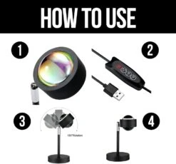 Sunset Lamp - 10 Colors Changing Projector LED Lights - Sunset Projection Lamp - 360 Degree Rotation For Christmas Decorations Photography/Party/Bedroom/Home Decor Sunset Lamps - Sun Light Projector -Xmas Lighting Shop 51Mzq5Dq6zL. AC SL1000