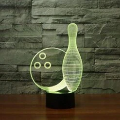 YTDZLTD 3D Bowling Night Light 16 Colors Changing USB Powered Remote Control Touch Switch Decor Lamp Optical Illusion Lamp LED Table Desk Lamp Children Kids Christmas Brithday Gift -Xmas Lighting Shop 51OLpr9IPmL. AC US1000