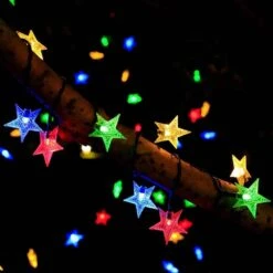 30.6Ft 50 LED Solar Christmas Lights Outdoor Star Fairy Lights,Multicolored Christmas Lights Outdoor Waterproof Tree Lights For Christmas Wedding Party Patio Umbrella Garden Yard -Xmas Lighting Shop 51OZr15VJcL. AC SL1000