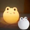 Night Lights For Kids Room LED Light Baby Touch Silicone Frog Light For Breastfeeding Nursery Squishy Lamp For Kids Teens Boys Girls Christmas Gift