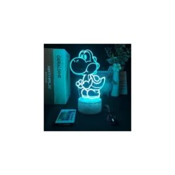 Yoshi 3D Night Light, 16 Colors Christmas Lighting Gift RGB Touch Remote Controller Toys Super Mario Desk Lamp For Children's Room Decoration Holiday Gifts (Yoshi) -Xmas Lighting Shop 51WFfZHgkCL. AC SR10001000