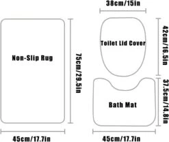 4Pcs Christmas Elk Grinch Shower Curtain Set With Non-Slip Rugs,Bath Mat And Toilet Lid Cover For Bathroom Weighted Lead Hem Polyester,New Year Xmas Winter Holiday Decor With 12 Hooks 72x72 In(61) -Xmas Lighting Shop 51WWGVpCl3L. AC SL1500