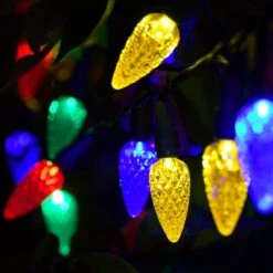 GENERIC STRAWCOR Strawberry Solar Christmas Lights Outdoor,50LED C6 Strawberry Solar Garden LED Lights Christmas Tree Decorations-Multicolor Solar Christmas Decor Lights For Tree, Home Decor -Xmas Lighting Shop 51XhsbHsoL. AC SL1000