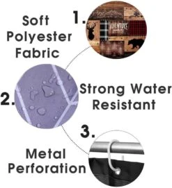 Camille&Andrew 4PCS Cabin Shower Curtain Set, Bear Deer Elk Moose Woodland Animal Hunting Lodge Patchwork Red Black Buffalo Plaid Christmas Country Rustic Farmhouse Bathroom Decor, Non-Slip Bath Mat -Xmas Lighting Shop 51cAY0GCcwL. AC SL1200