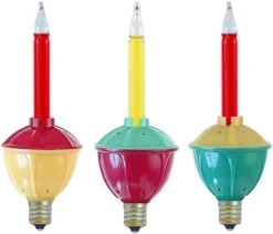 Novelty Lights Traditional Christmas Bubble Light Replacement Pack - Indoor Light Replacement Set For Christmas, Holidays, And More - C7/E12 Candelabra Base 5 Watt Light (Red And Yellow, 3 Pack) -Xmas Lighting Shop 51hKEse9dIL. AC SL1000
