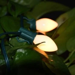 GOOTHY Indoor ＆ Outdoor String Light C7 Ceramic Christmas Replacement Bulbs,5 Watt-White -Xmas Lighting Shop 51pw692GO2L. AC SL1001