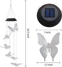 Butterfly Solar Light, Epicgadget Solar Butterfly Wind Chime Color Changing Outdoor Solar Garden Decorative Lights For Walkway Pathway Backyard Christmas Decoration Parties (Clear Wing Butterfly) 8 Butterfly Solar Light, Epicgadget Solar Butterfly Wind Chime Color Changing Outdoor Solar Garden Decorative Lights For Walkway Pathway Backyard Christmas Decoration Parties (Clear Wing Butterfly) -Xmas Lighting Shop 51uMorqTXQL. AC SL1000