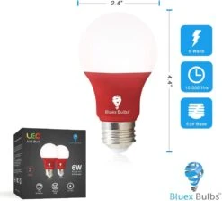 4 Pack A19 LED Red Light Bulb LED Green Light Bulb 120V E26 Base 9 Watt (60-watt Replacement) Red Bulb Red Bulb, Party Decoration, Porch, Home Lighting, Christmas Light Bulbs 9 4 Pack A19 LED Red Light Bulb LED Green Light Bulb 120V E26 Base 9 Watt (60-watt Replacement) Red Bulb Red Bulb, Party Decoration, Porch, Home Lighting, Christmas Light Bulbs -Xmas Lighting Shop 51wnpkv bNL. AC SL1000