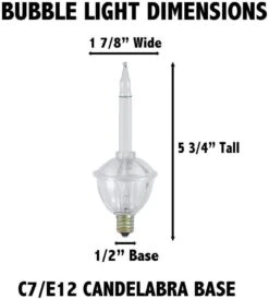 Novelty Lights Traditional Christmas Bubble Light Replacement Pack - Indoor Light Replacement Set For Christmas, Holidays, And More - C7/E12 Candelabra Base 5 Watt Light (Red And Yellow, 3 Pack) -Xmas Lighting Shop 51zlY8MTuSL. AC SL1000