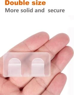 Hooks For Outdoor String Lights, Big Outdoor Light Clips With Strong Self-Adhesive, Two-Clips Design,Strong Durable, Weatherproof Anti-Shake, Cable Clips, Outdoor Christmas Light Hooks (50 Pack) -Xmas Lighting Shop 61085u9HkL. AC SL1500