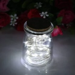 YIHONG 2 Set Christmas Fairy Lights Battery Operated,16ft 50LED, Remote Control Timer Twinkle String Lights 8 Modes Silver Wire Firefly Lights For Garden Party Indoor Decor-White -Xmas Lighting Shop 6110LxCvL4L. AC SL1200