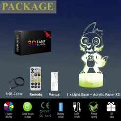 GENERIC The Owl Gift, 3D Night Light - The Owl House Merch, 7 Color Change Decor Lamp With Remote, Dim, Timer, Gifts For Christmas Birthday Girls -Xmas Lighting Shop 614N1EoVgnL. AC SL1300
