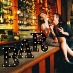 OYCBUZO Black Bar Sign, Marquee Light Up Letters LED Marquee Number Lights Sign For Night Light Home Bar Christmas Lamp Birthday Party Wedding Decoration-BAR -Xmas Lighting Shop 614d0fS470L. AC SL1000
