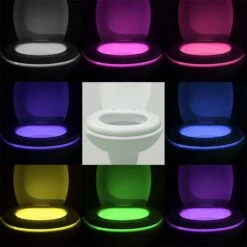VINTAR Rechargeable RainBowl Motion Sensor Toilet Night Light - Funny & Unique Birthday Gift Idea For Dad, Mom, Him, Her, Men, Women & Kids - Cool Gadget, Best Christmas Present -Xmas Lighting Shop 615N1nLxHNL. AC SL1000