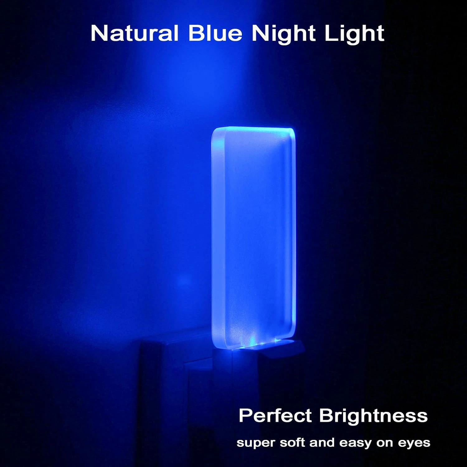 Blue Led Night Light Plug In, 4 Pack Dusk To Dawn Blue Night Light, Auto ON Off, 0.5W Suitable For Bathroom, Hallway, Nursery, Bedroom, Stairs, Kitchen, Adults, Kids, Halloween, Christmas Decor 2 Blue Led Night Light Plug In, 4 Pack Dusk To Dawn Blue Night Light, Auto ON Off, 0.5W Suitable For Bathroom, Hallway, Nursery, Bedroom, Stairs, Kitchen, Adults, Kids, Halloween, Christmas Decor - Image 2