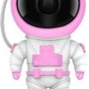Moofahom Star Projector Galaxy Night Light With Timer And Remote - Astronaut Starry Nebula Ceiling LED Lamp, Gift For Kids And Adults For Bedroom, Christmas, Birthday, Valentine's Day Etc.（Pink-White
