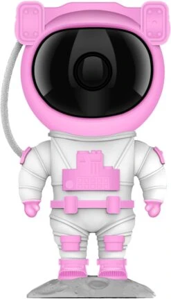 Moofahom Star Projector Galaxy Night Light With Timer And Remote - Astronaut Starry Nebula Ceiling LED Lamp, Gift For Kids And Adults For Bedroom, Christmas, Birthday, Valentine's Day Etc.（Pink-White