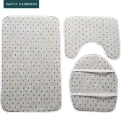 Christmas Gnome 3 Piece Bath Rugs Sets Xmas Tree Snowflake Bathroom Mats Set For Christmas Decorations U-Shaped Contour Toilet Lid Cover -Xmas Lighting Shop 619cOdYBGzL. AC SL1000