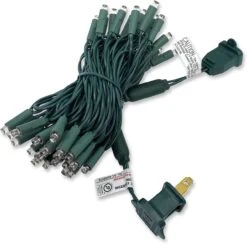 Yongzhenlite UL Listed 50 Count 5MM Wide Angle Led Christmas Lights Set,Outdoor Mini Led String Lights For Garden Patio Trees Lighting Decorations,17 Feet Green Wire (Warm White) -Xmas Lighting Shop 61AsOAzG9KL. AC SL1500