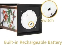 E-ANG.W Solar Outdoor Lights,Waterproof Tabletop Solar Lights With Handle,Colorful Hummingbird Decorative Garden Lights Solar Lanterns Outdoor For Patio, Lawn, Porch, Backyard,Christmas -Xmas Lighting Shop 61C0Zs R74L. AC SL1500
