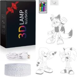 Xushitee Christmas Gifts For Kids, 3D Toys Night Light, 3 Patterns 16 Color Change Illusion Lamp With Remote Control, Creative Gift For Boys Girls Birthday Christmas -Xmas Lighting Shop 61FkCsYCFL. AC SL1200