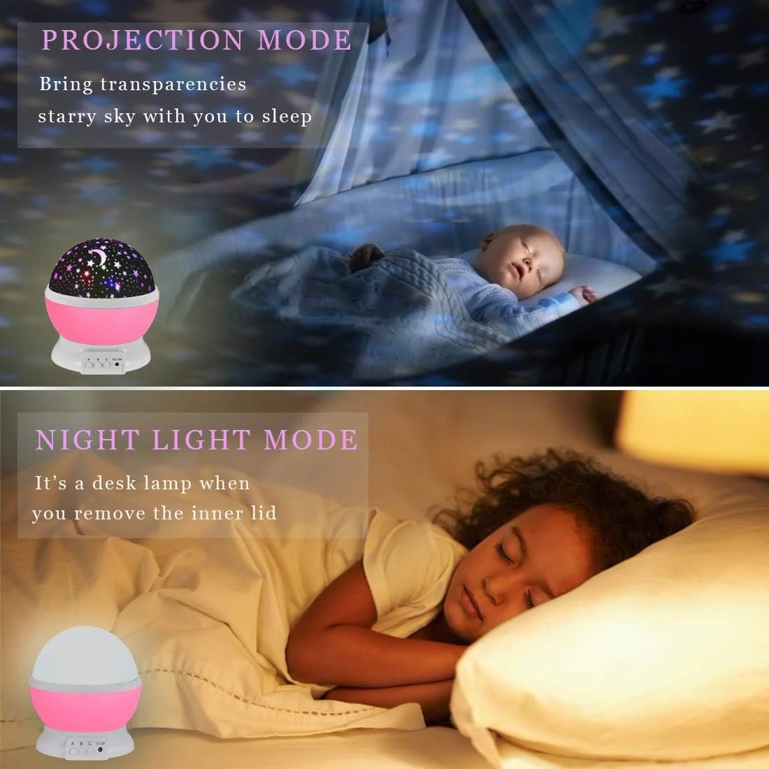 Girls Star Night Light Projector - Starry Night Light For Kids Baby Bedroom Lamp Toys For 3-12 Year Old Girls Boys Gifts Birthday Christmas Gifts Age 4-12 Year Old Girl Toy Pink 3 Girls Star Night Light Projector - Starry Night Light For Kids Baby Bedroom Lamp Toys For 3-12 Year Old Girls Boys Gifts Birthday Christmas Gifts Age 4-12 Year Old Girl Toy Pink - Image 3