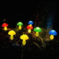 Viewpick Upgraded Solar Mushroom Lights Outdoor Garden Decor Lights 8 Mushroom Ornaments, 8 Modes Waterproof Solar Powered Christmas Lights For Camping Festival Landscape Backyard Pathway Decorations -Xmas Lighting Shop 61GfSXY8zAL. AC SL1100