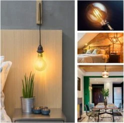 ENERGETIC SMARTER LIGHTING Dimmable LED Edison Light Bulb, G25 (G80) Globe Shape, Clear Glass, 40 Watt Equivalent, 2700K Soft White, Christmas Light, E26 Standard Base, UL Listed, 6-Pack -Xmas Lighting Shop 61HUBwOsoPL. AC SL1000