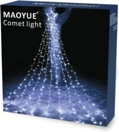 MAOYUE Outdoor Christmas Decorations Waterproof 335 LED Star Lights 8 Lighting Modes Christmas Lights Outdoor For Yard, Christmas, New Year, Wedding, Party (White)